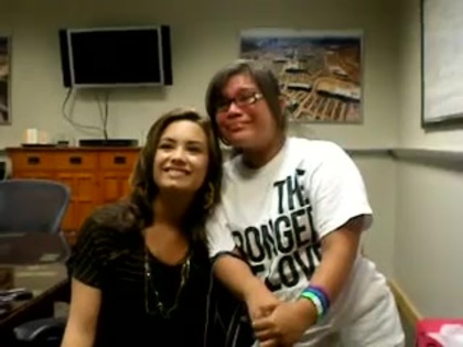 DEMI LOVATO VIP MEETING AT 8-1-10 3326