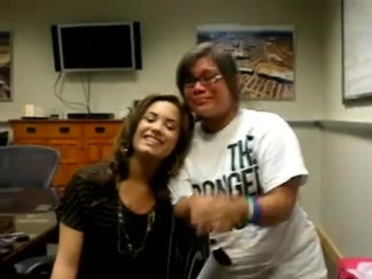 DEMI LOVATO VIP MEETING AT 8-1-10 3342