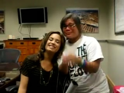 DEMI LOVATO VIP MEETING AT 8-1-10 3346