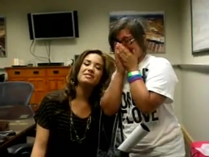 DEMI LOVATO VIP MEETING AT 8-1-10 3375
