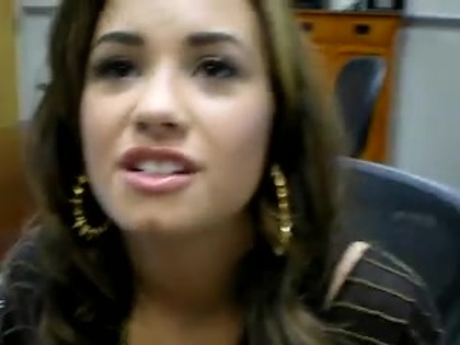 DEMI LOVATO VIP MEETING AT 8-1-10 4937
