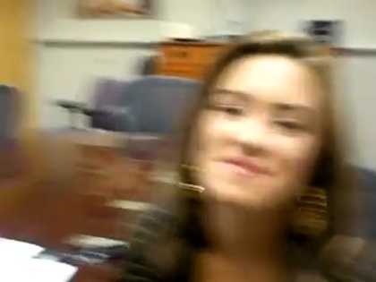 DEMI LOVATO VIP MEETING AT 8-1-10 5580