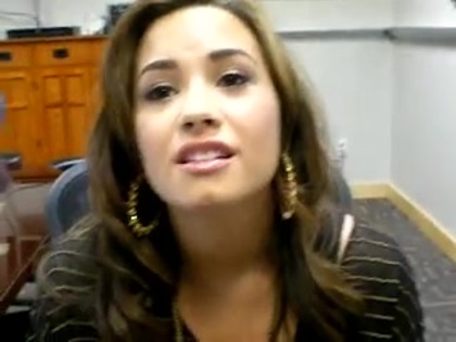 DEMI LOVATO VIP MEETING AT 8-1-10 5174