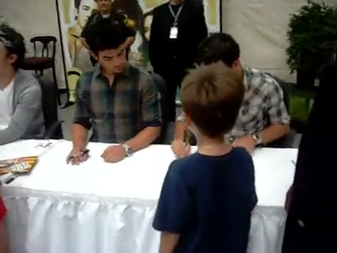 Meeting the Jonas Brothers and Demi Lovato at Walmart 0036