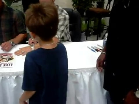 Meeting the Jonas Brothers and Demi Lovato at Walmart 0147