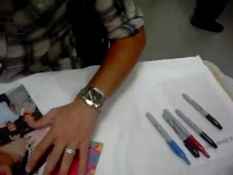 Meeting the Jonas Brothers and Demi Lovato at Walmart 0315