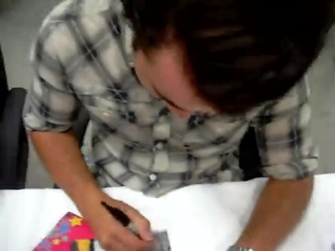 Meeting the Jonas Brothers and Demi Lovato at Walmart 0367