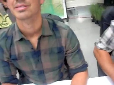 Meeting the Jonas Brothers and Demi Lovato at Walmart 0787