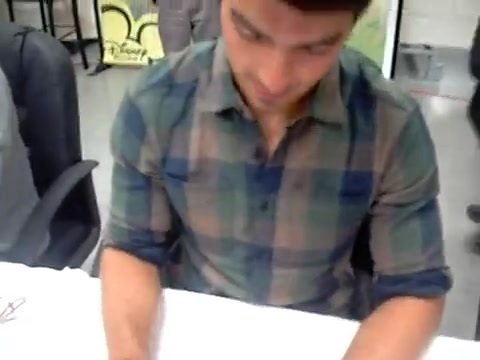 Meeting the Jonas Brothers and Demi Lovato at Walmart 0890