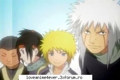 team jiraya; Format din Minato,cei doi si Jiraya sensei.
