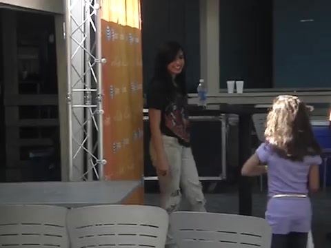 Demi Lovato meeting fans at her private meet n greet in Detroit in August of 2009 0530