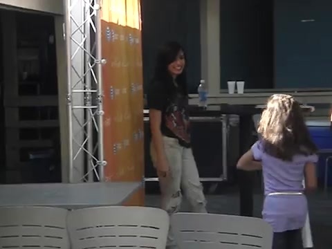 Demi Lovato meeting fans at her private meet n greet in Detroit in August of 2009 0534