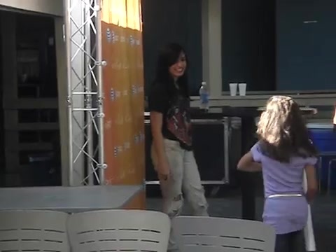 Demi Lovato meeting fans at her private meet n greet in Detroit in August of 2009 0536