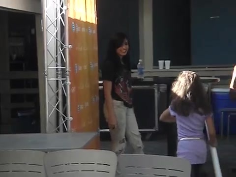 Demi Lovato meeting fans at her private meet n greet in Detroit in August of 2009 0545