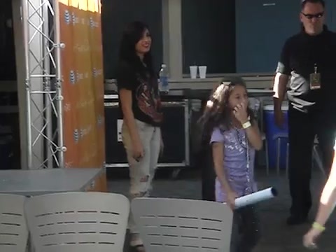 Demi Lovato meeting fans at her private meet n greet in Detroit in August of 2009 1031