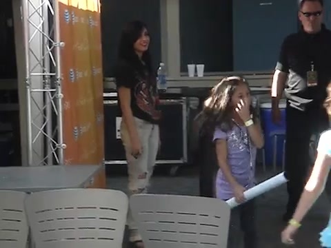 Demi Lovato meeting fans at her private meet n greet in Detroit in August of 2009 1036