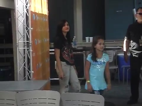 Demi Lovato meeting fans at her private meet n greet in Detroit in August of 2009 1486