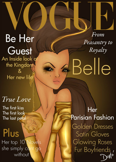 vogue_princesses__belle_by_dantetyler-d339av8 - Disney Princess in Vogue