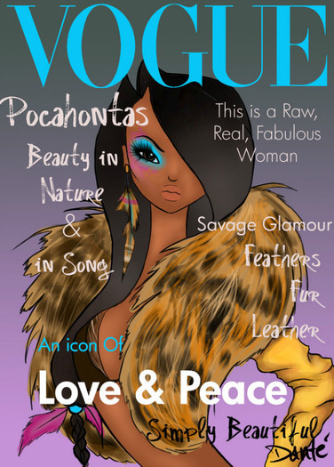 vogue_princesses__pocahontas_by_dantetyler-d33t46k - Disney Princess in Vogue