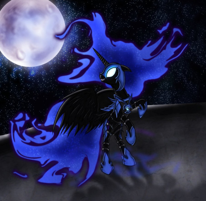 corrupt_nightmare_moon_by_invaderpoe-d4wioo7 - Pony girl