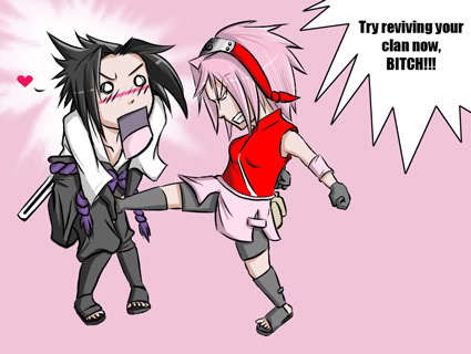 Oooo...gata..l-a omorat cu asta... - Comic    SasuSaku