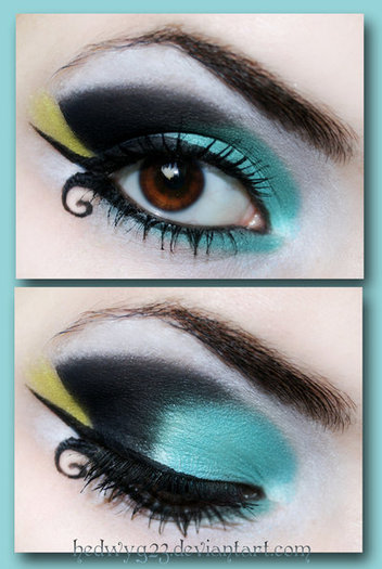 request__teal_and_black_by_hedwyg23-d52z7zd - make up