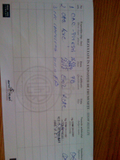 carnet de performanta BASKO DEL VALIO