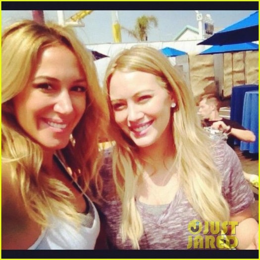 duff-physical-philanthropy-03 - Hilary Duff Pedal on the Pier with Haylie