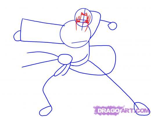 how-to-draw-sasuke-shippuden (1) - Daca vreti sa-l desenati pe Sasuke