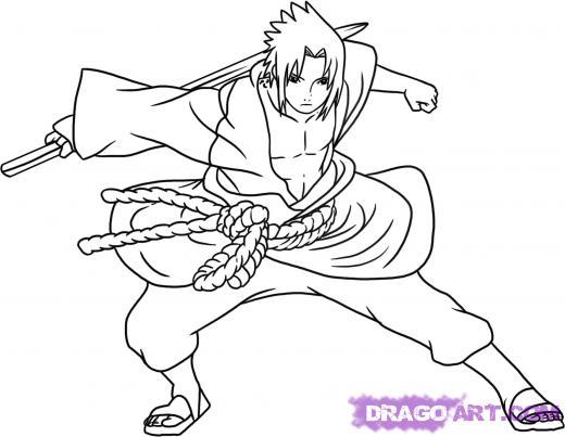 how-to-draw-sasuke-shippuden - Daca vreti sa-l desenati pe Sasuke