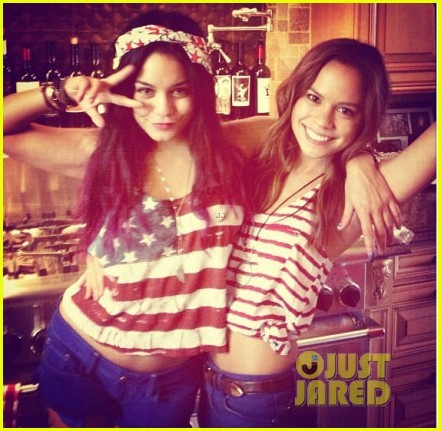 vanessa-hudgens-miley-cyrus-patriotic-01 - Vanessa Hudgens and Miley Cyrus Patriotic Pair