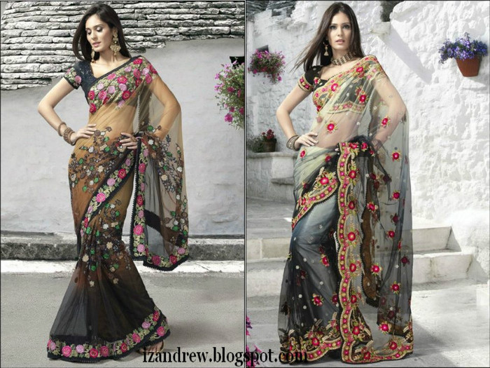 Bridal Sarees 2012  Silk SareesSaris  Indian Designer Saree Blouse Styles-izandrew.blogspot.com (8)