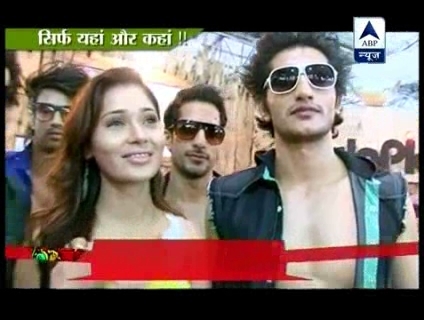 00_00_20 - Sara Khan in between some handsome hunks attends a fashion store launch - YouTube