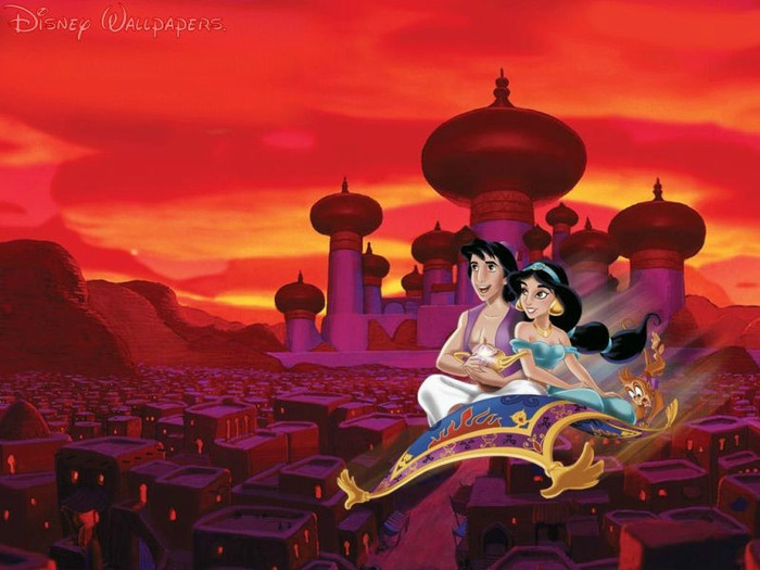 Imagini Aladdin, Jasmine si duhul din lampa fermecata - 2 - Aladin Si Lampa Fermecata