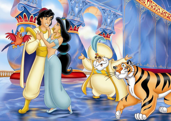 Imagini Aladdin, Jasmine si duhul din lampa fermecata - 6 - Aladin Si Lampa  Fermecata - roxy25
