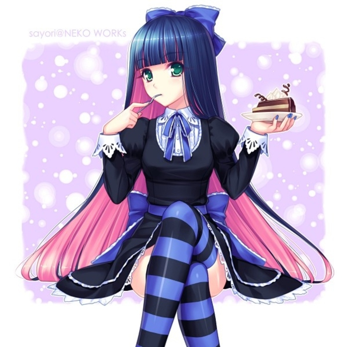 cake-cute-fork-girl-nail-polish-panty-and-stocking-Favim.com-89257 - Poze diferite care le ador la nebunie