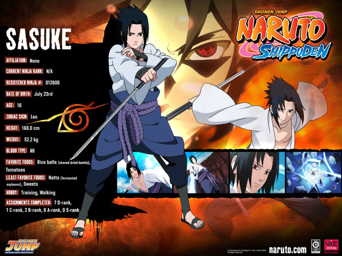 Sasuke Uchiha - Naruto Personaje