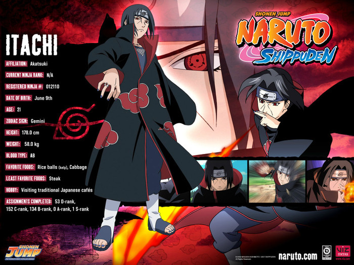 Itachi Uchiha - Naruto Personaje