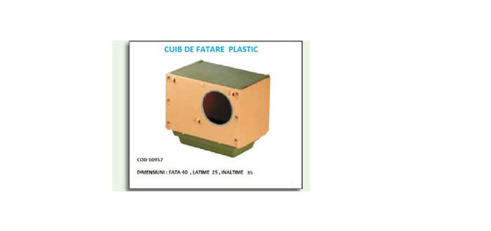 CUIB FATARE DE PLASTIC - 4-CATALOG PRODUSE PENTRU  IEPURI