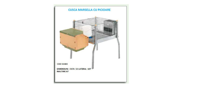 CUSCA MARSELLA CU PICIOARE