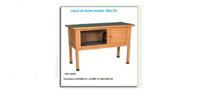 CUSCA LEMN MODEL MALTA - 4-CATALOG PRODUSE PENTRU  IEPURI