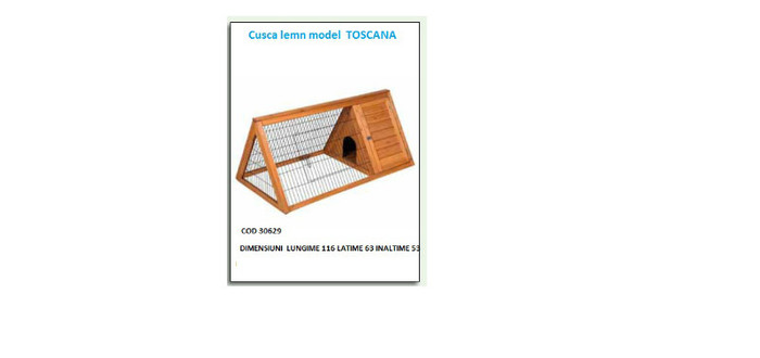 CUSCA LEMN MODEL TOSCANA - 4-CATALOG PRODUSE PENTRU  IEPURI