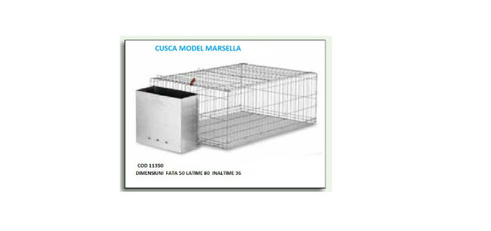 CUSCA MODEL MARSELLA - 4-CATALOG PRODUSE PENTRU  IEPURI