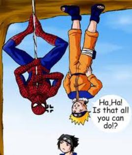Heii is mai bun decat Spider-man !!=)))). - naruto funny moments