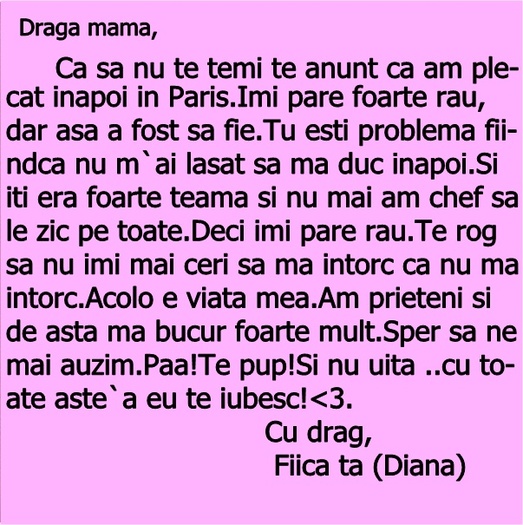 [Biletul lasat de Dia]