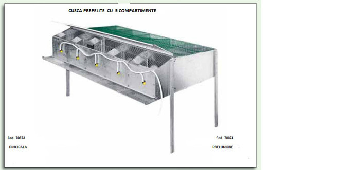 CUSCA  PREPELITE CU 5 COMPARTIMENTE