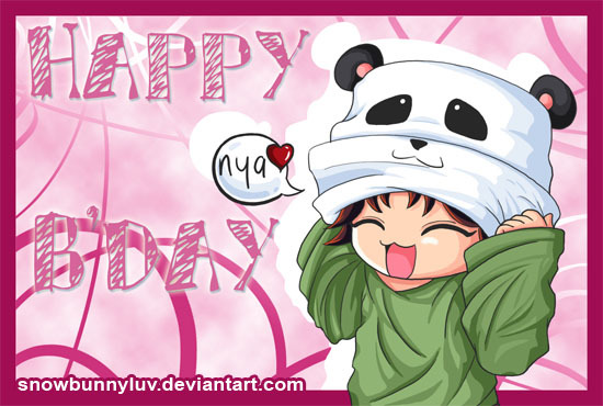 v - a Happy Birthday animelovefan a