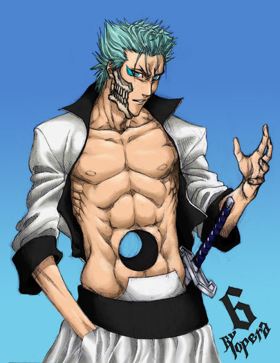 Anatomy_training_with_Grimmjow_by_ToPpeRa_TPR - BLEACH cool