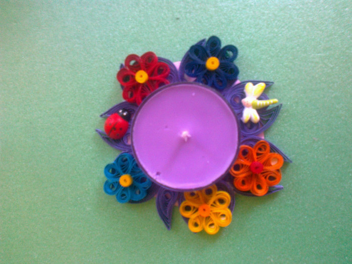 3 - suporturi de lumanare quilling