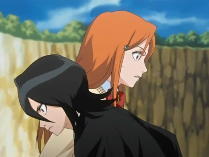 Cand Orihime o raneste pe Rukia